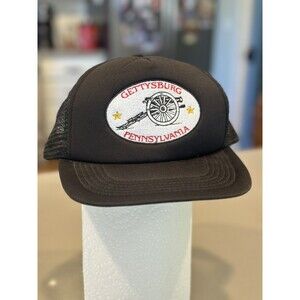 *VTG Trucker Hat Gettysburg Pennsylvania Cannon Patch RARE Snapback Cap NWOT